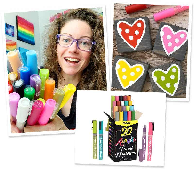 Acrylic paint marker pens