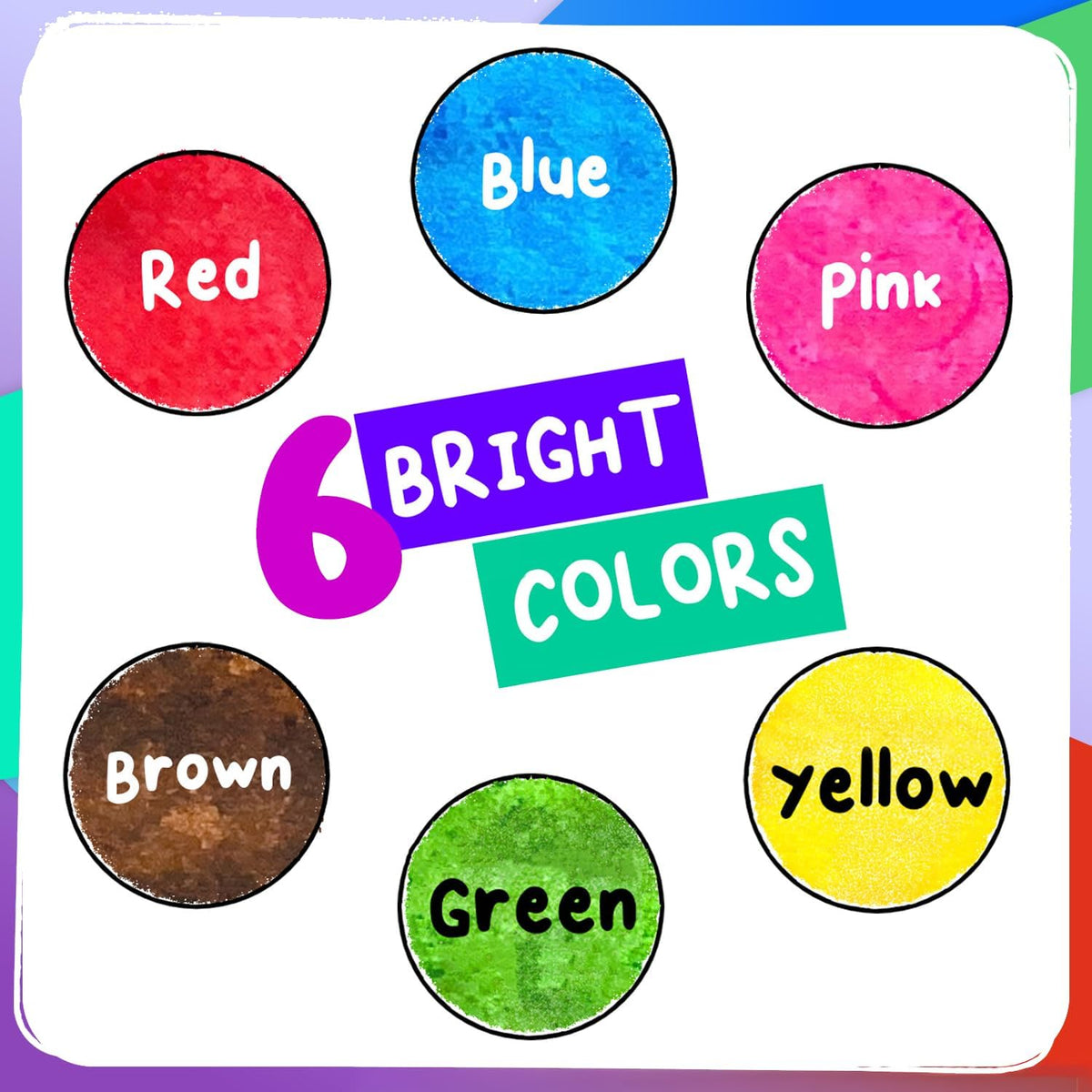 Chalkola 6 Count Washable Dot Markers