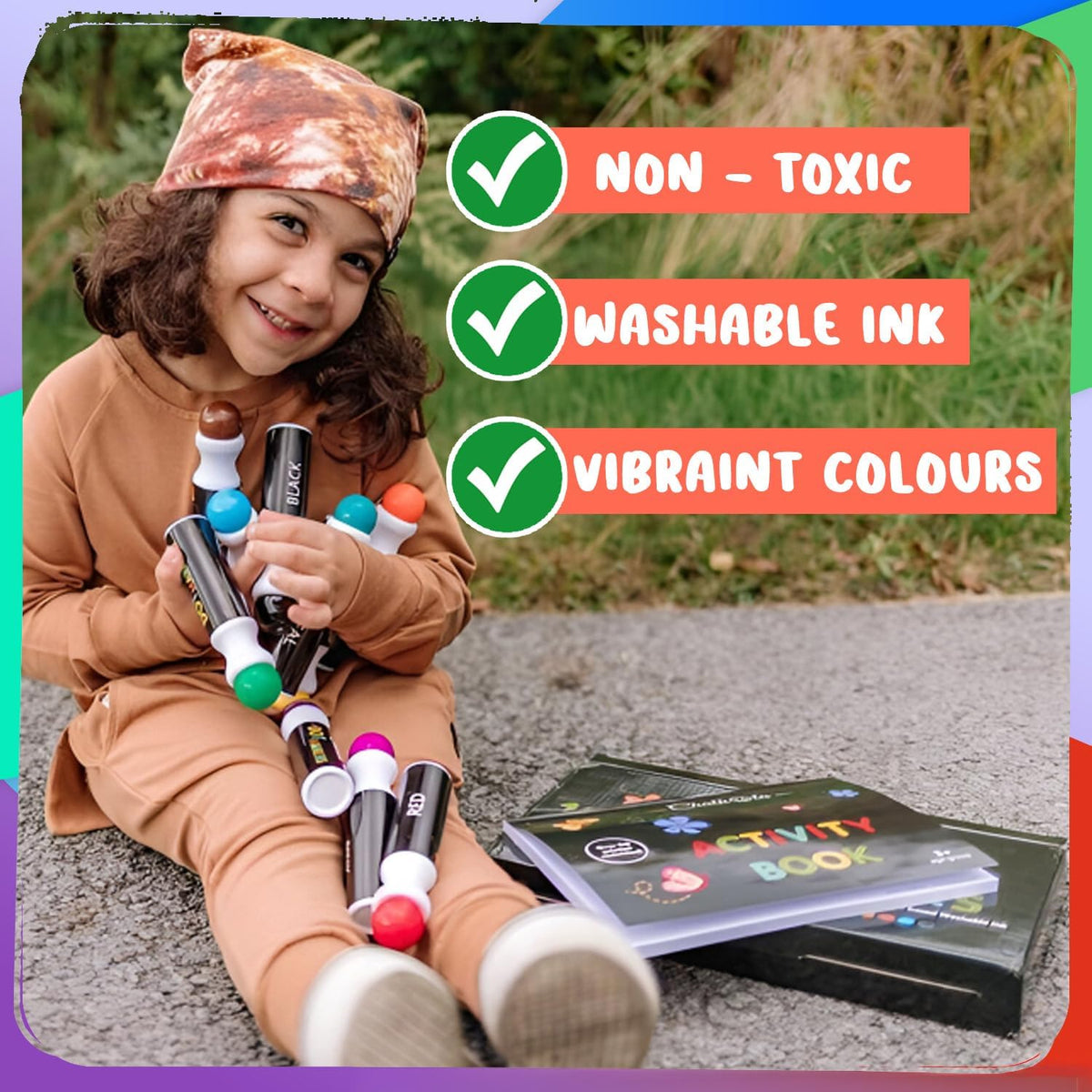 Chalkola 16 Count Washable Dot Markers