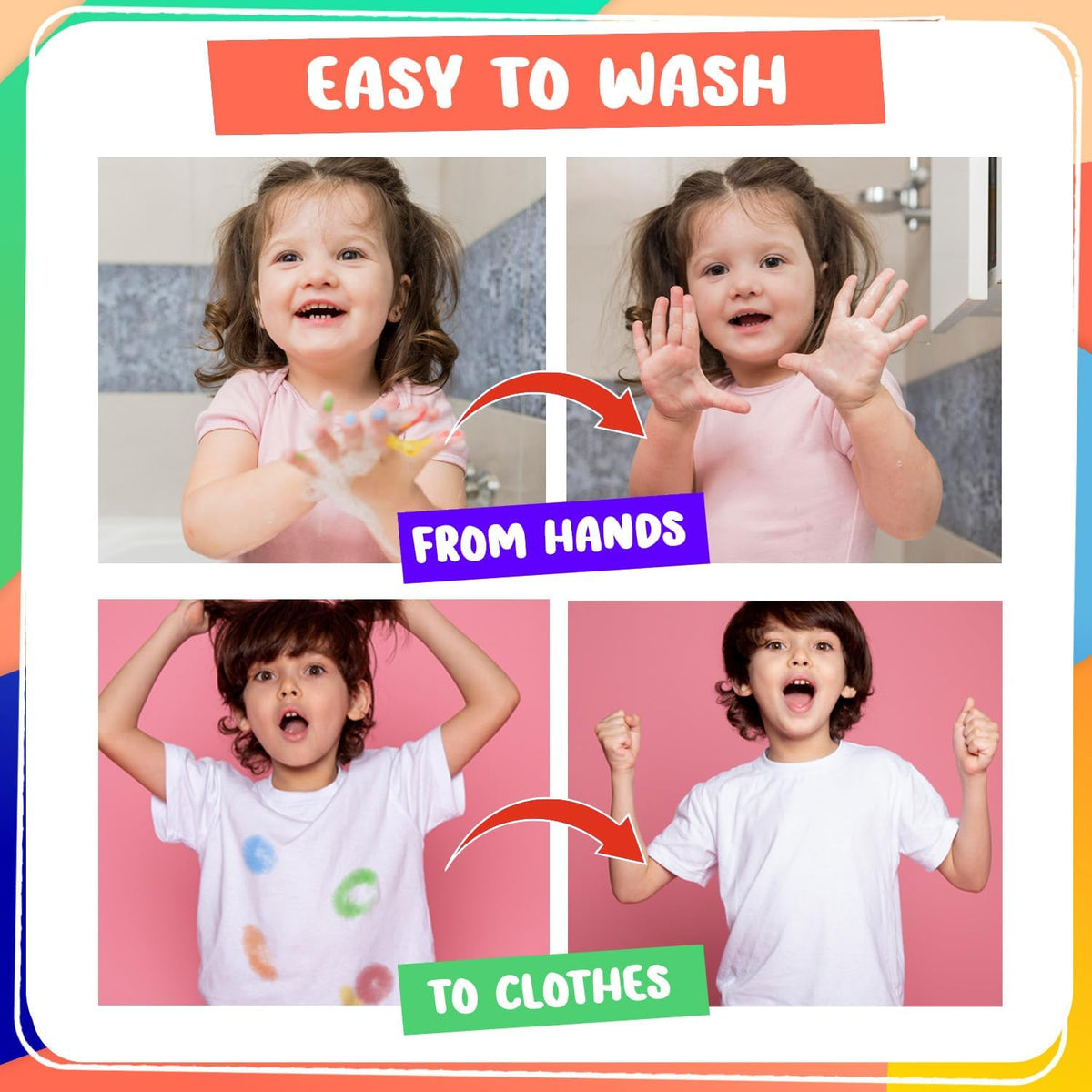 Chalkola 16 Count Washable Dot Markers