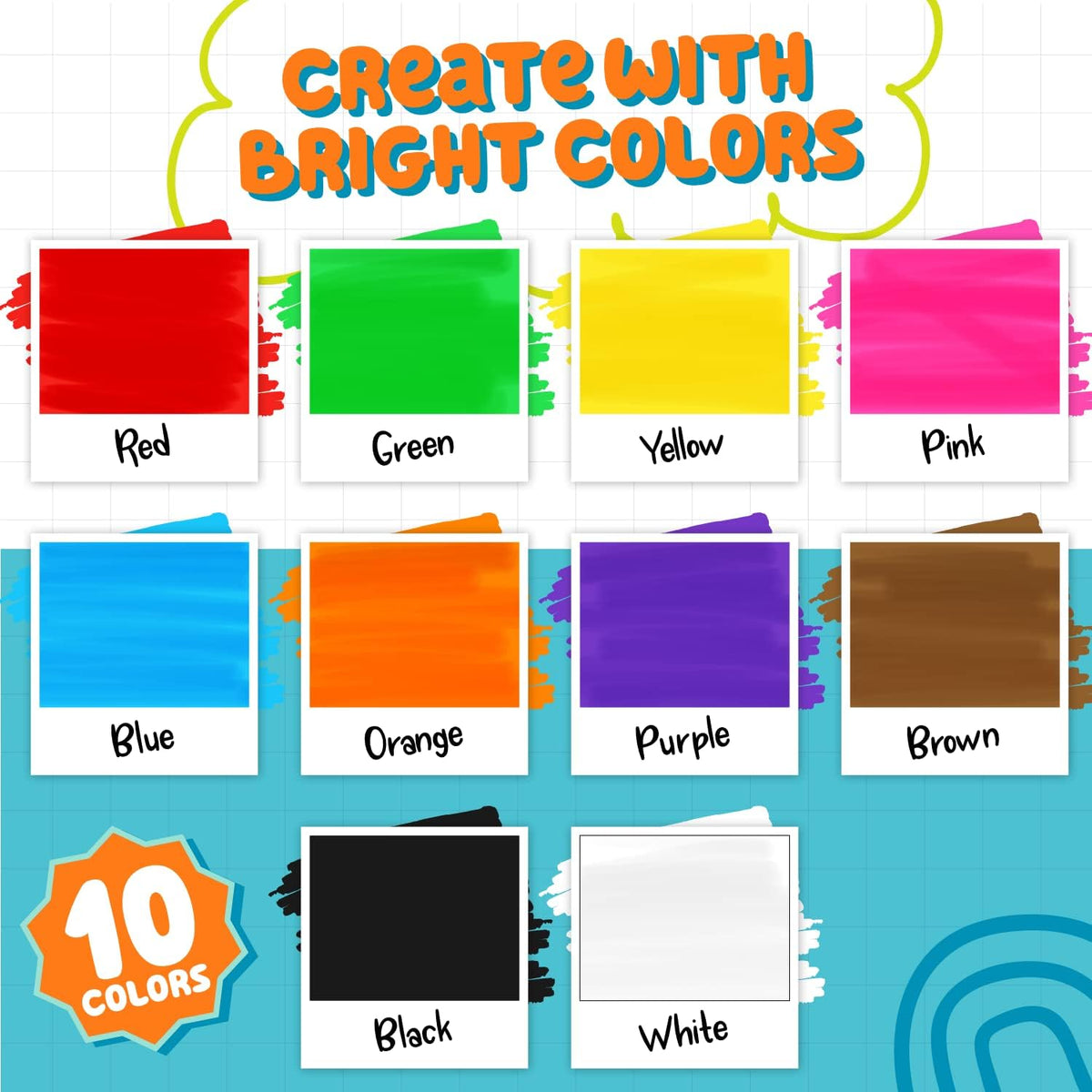 3mm Bright Chalk Pens (Pack of 10)