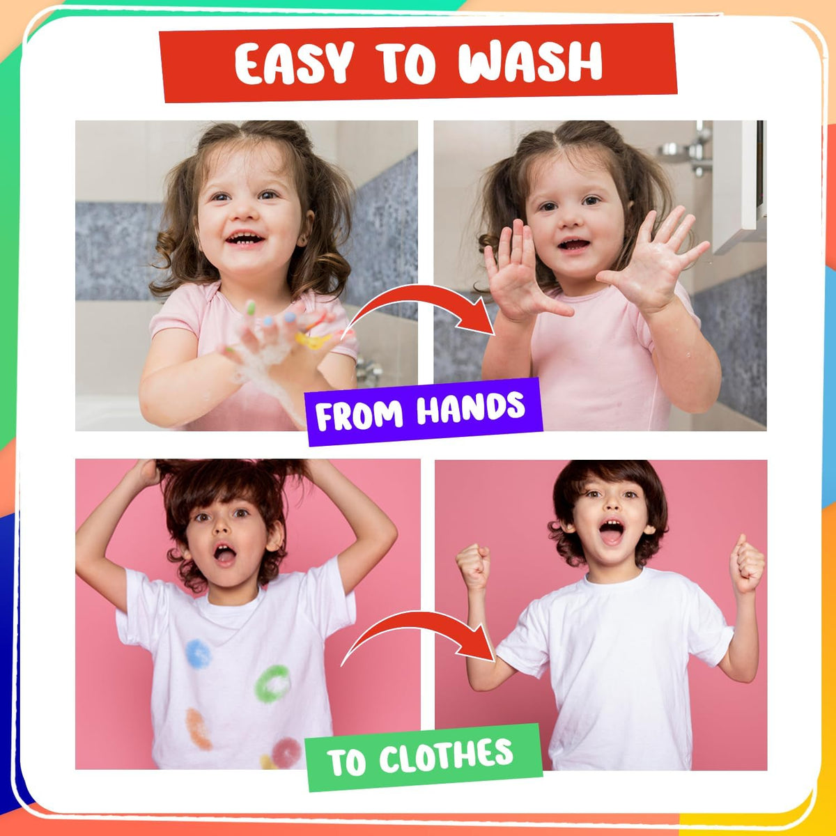 Chalkola 50 Count (Bulk) Washable Dot Markers
