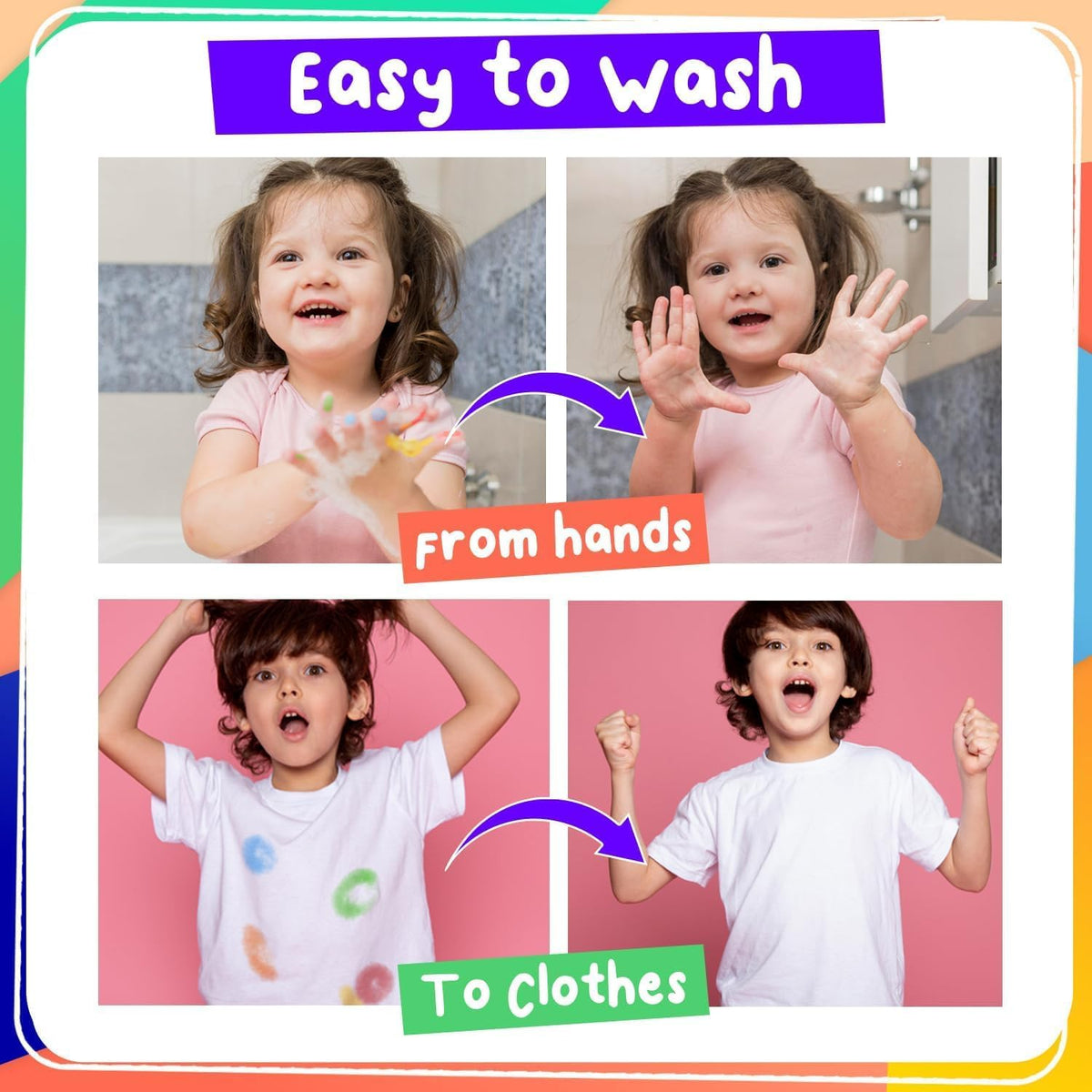 Chalkola 6 Count Washable Dot Markers