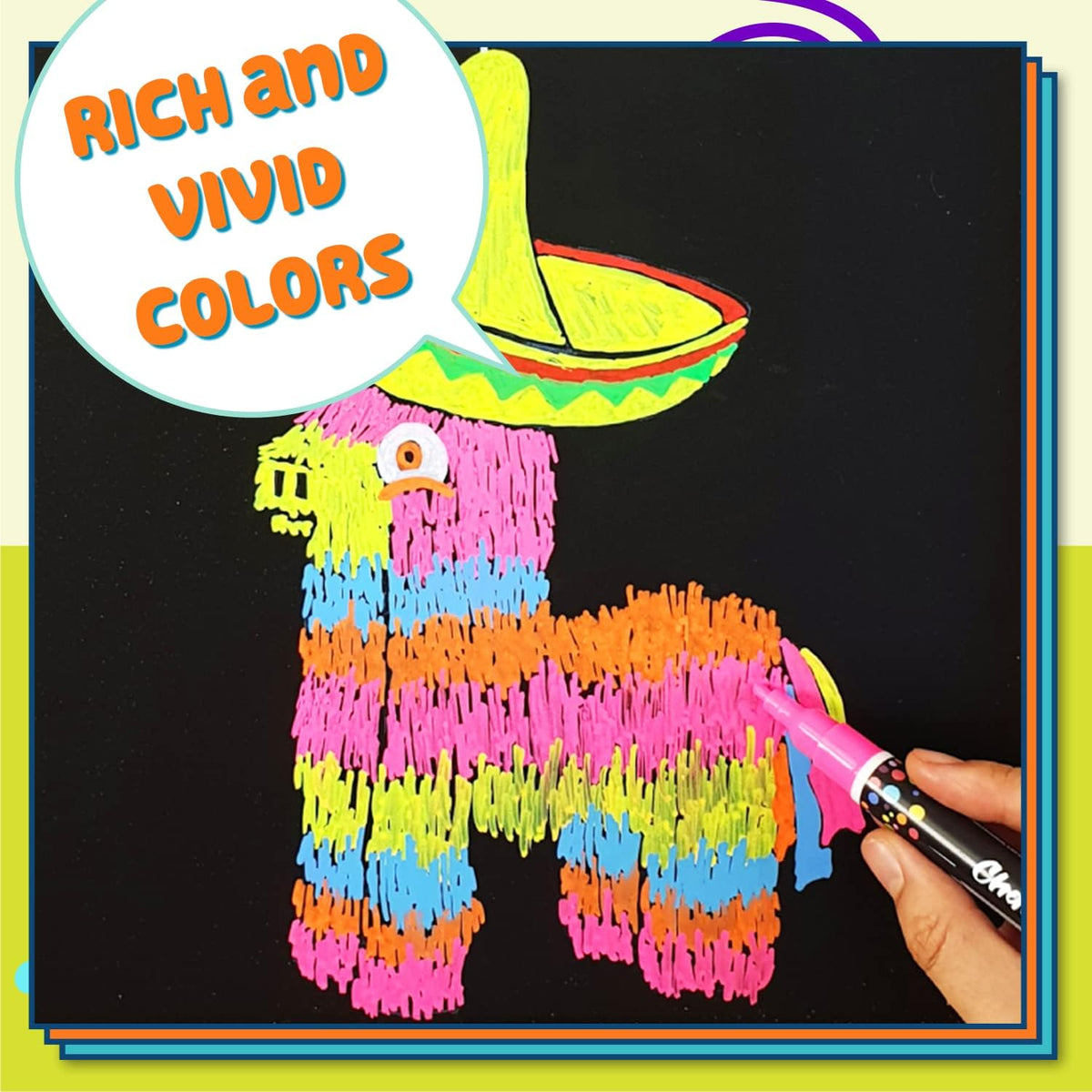 3mm Bright Chalk Pens (Pack of 10)