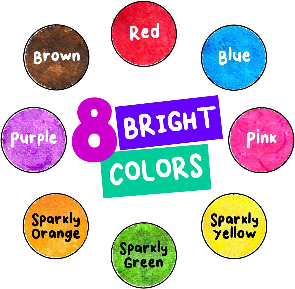 Chalkola 8 Count Washable Dot Markers