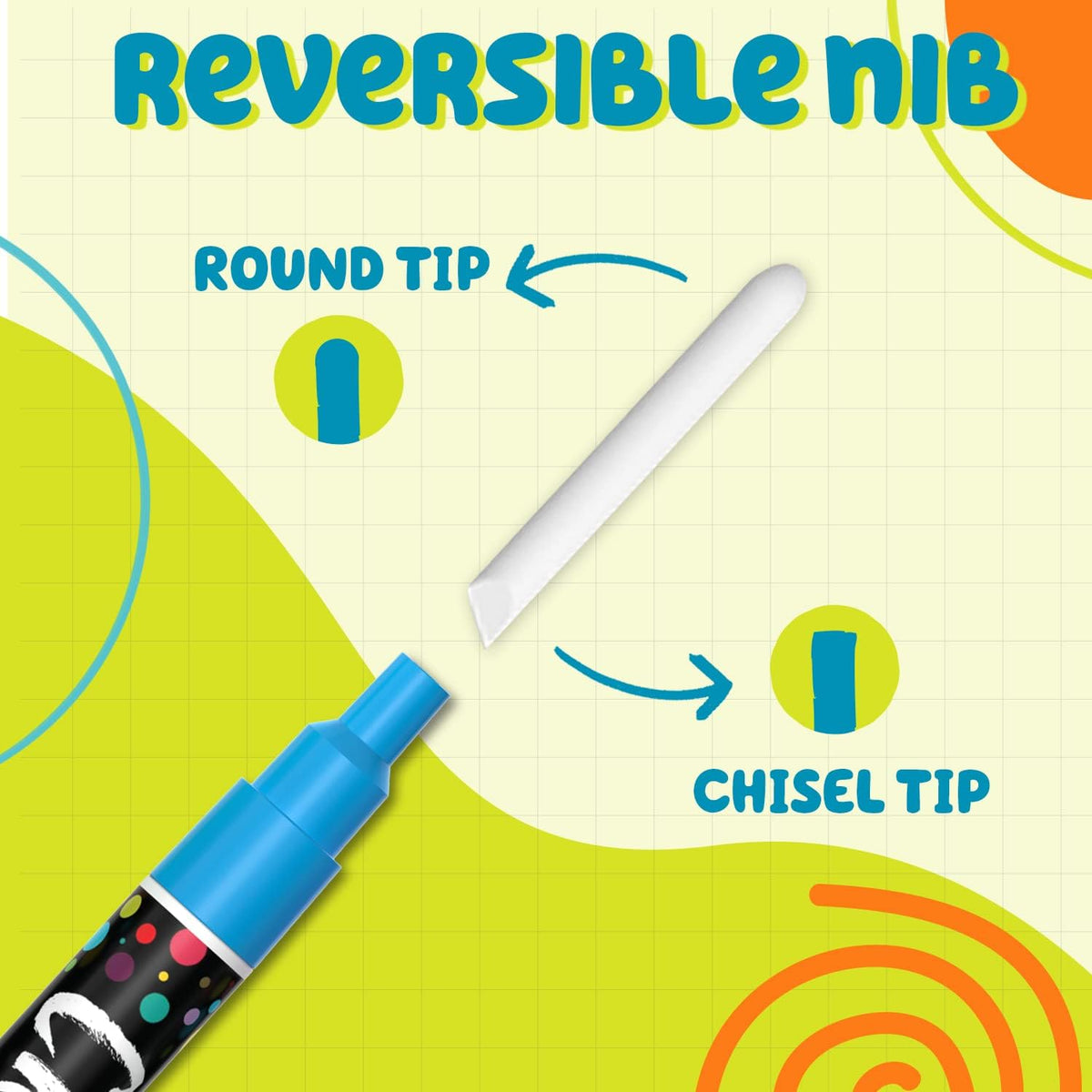 3mm Bright Chalk Pens (Pack of 10)