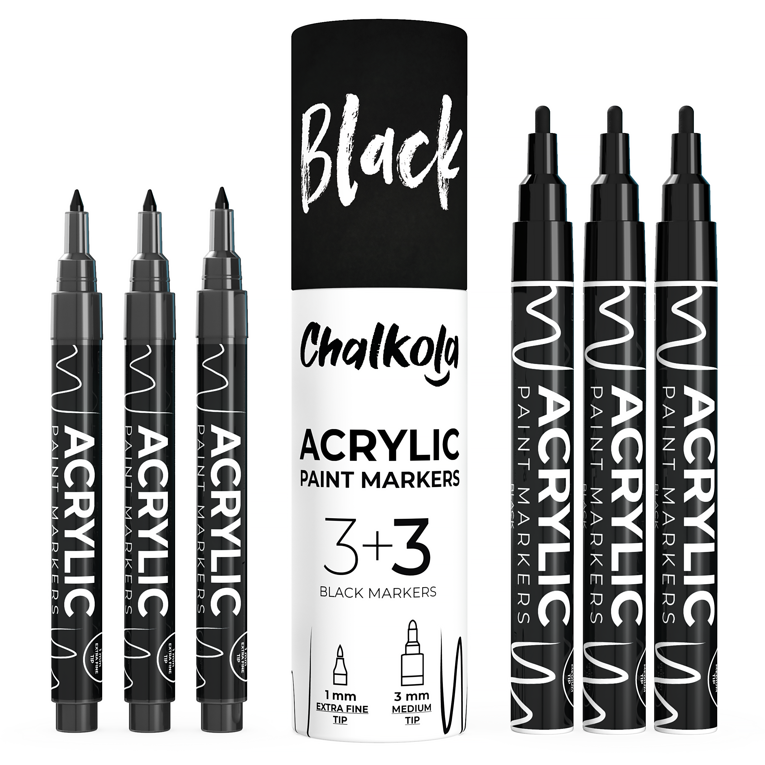 Black paint online marker