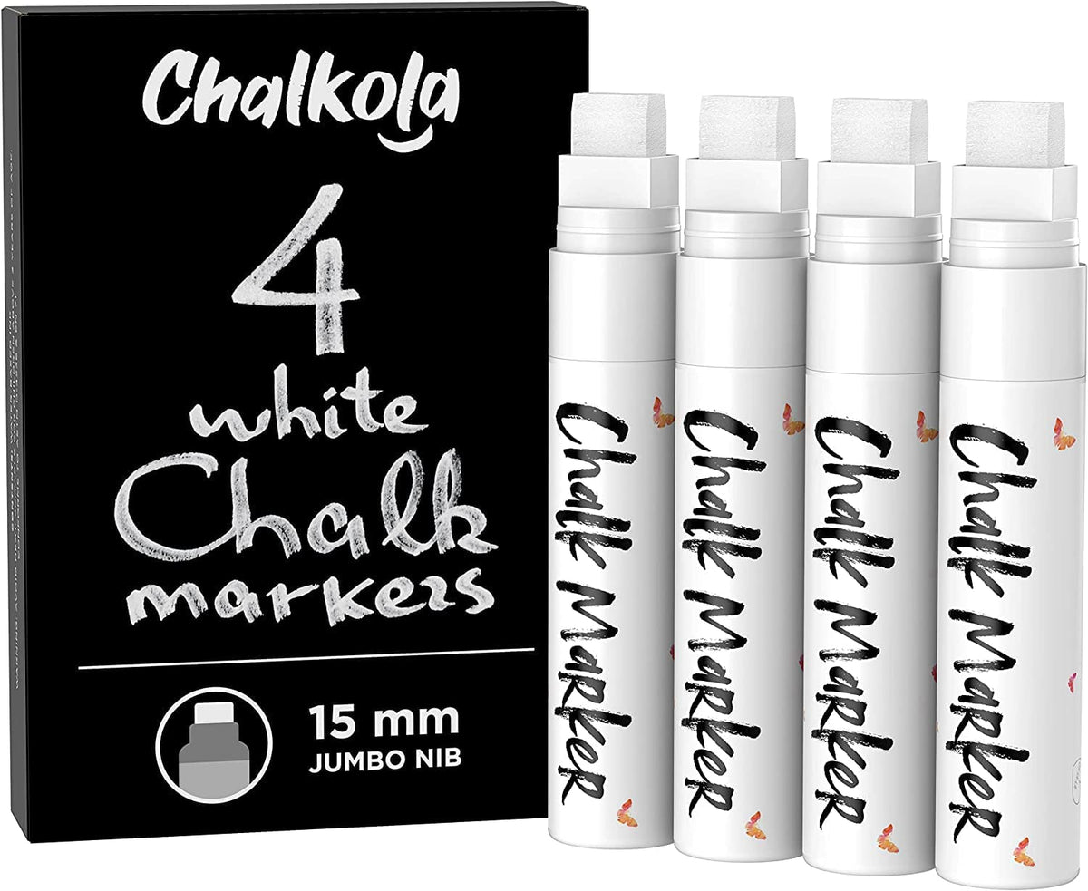 White Chalk Markers - Pack of 4
