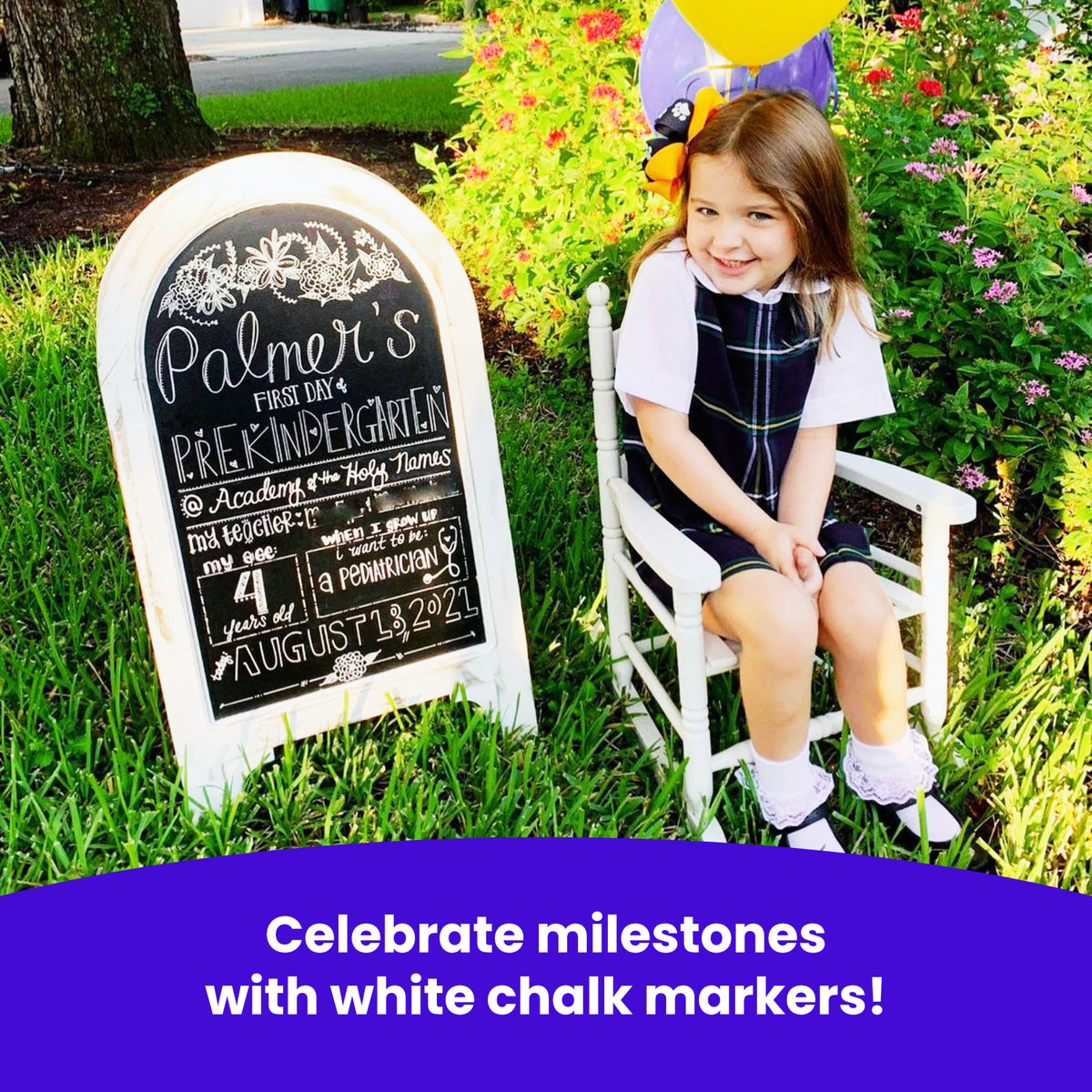 White Chalk Markers - Pack of 4