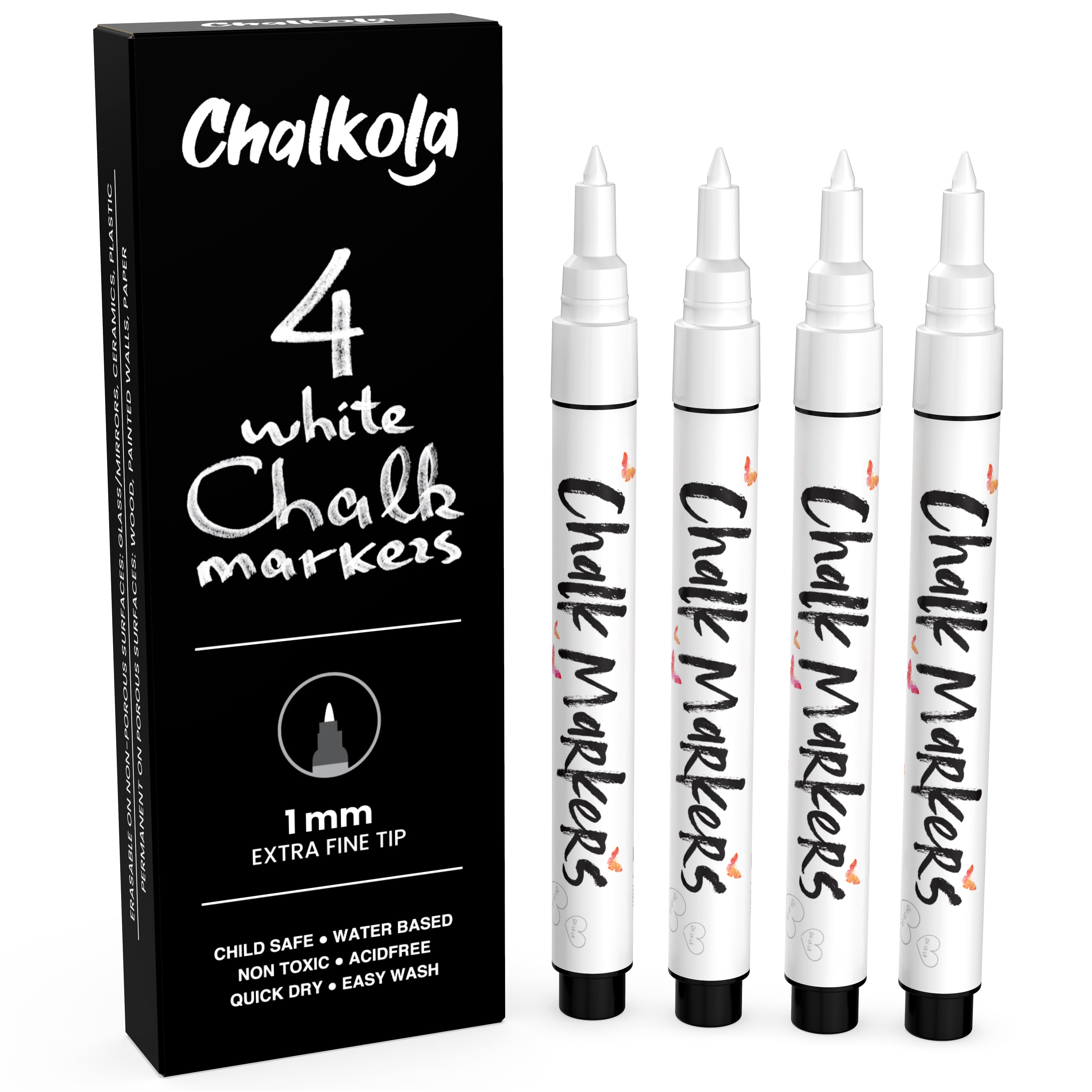 White Chalk Marker, 1 Marker, Mardel