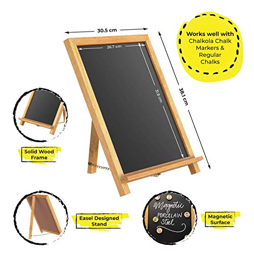 Rustic ChalkBoard Sign With Non-Porous Magnetic Surface